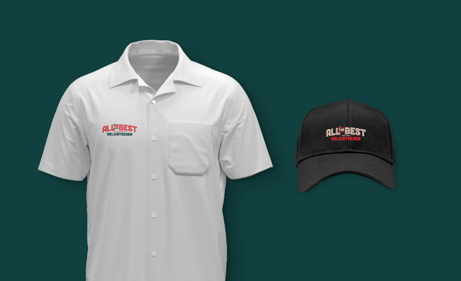 All The Best restaurant uniform design