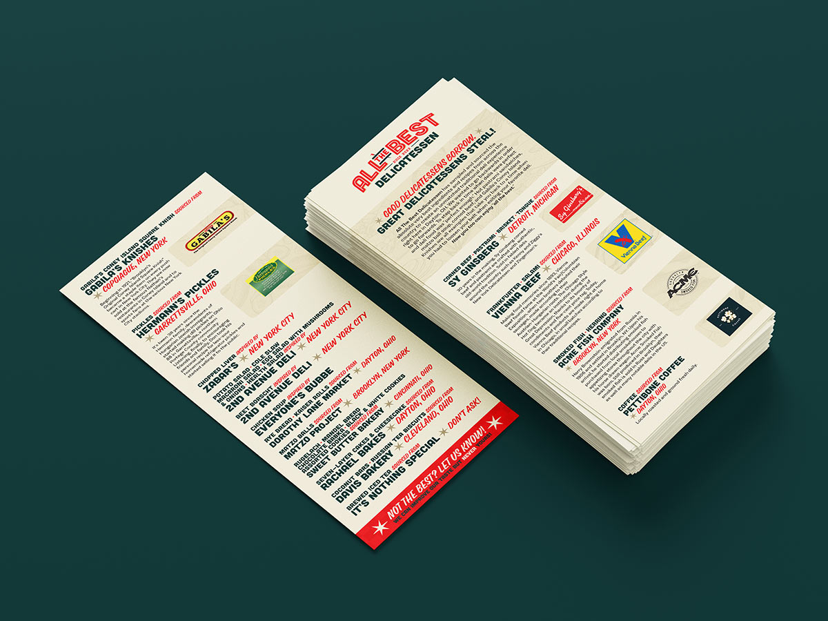 All The Best source sheet graphic design