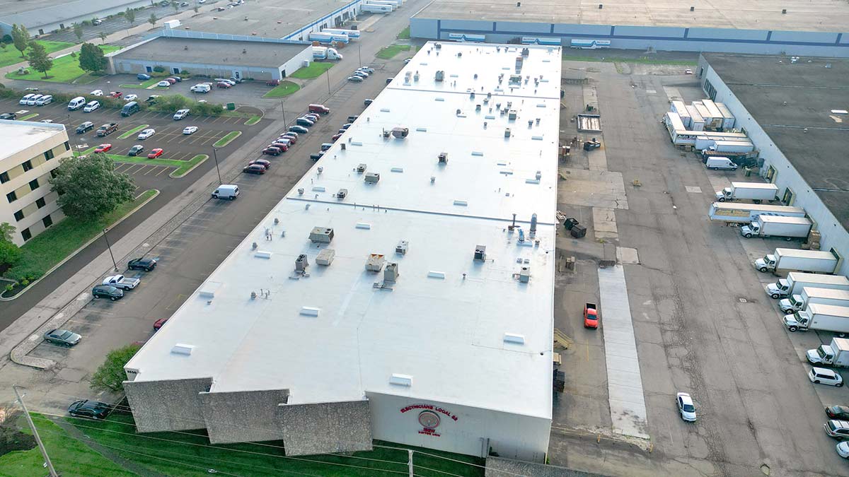 drone aerial manufacturing photography