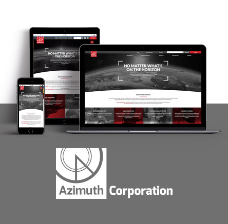 Government Contractor web design for Azimuth