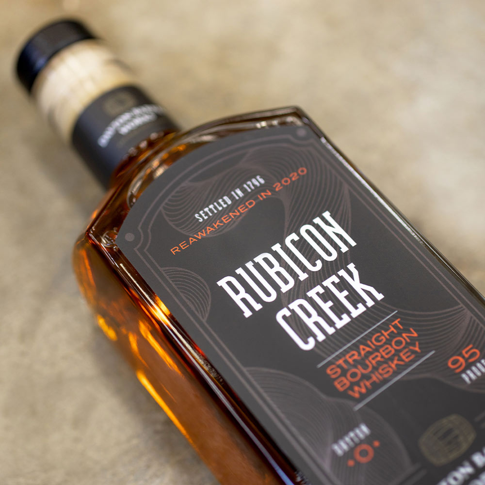 Dayton Barrel Company package design for Rubicon Creek