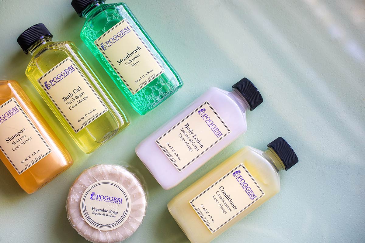 Essential amenities product photography