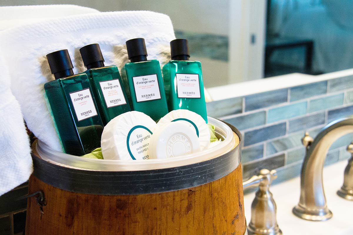 Essential amenities lifestyle product photography