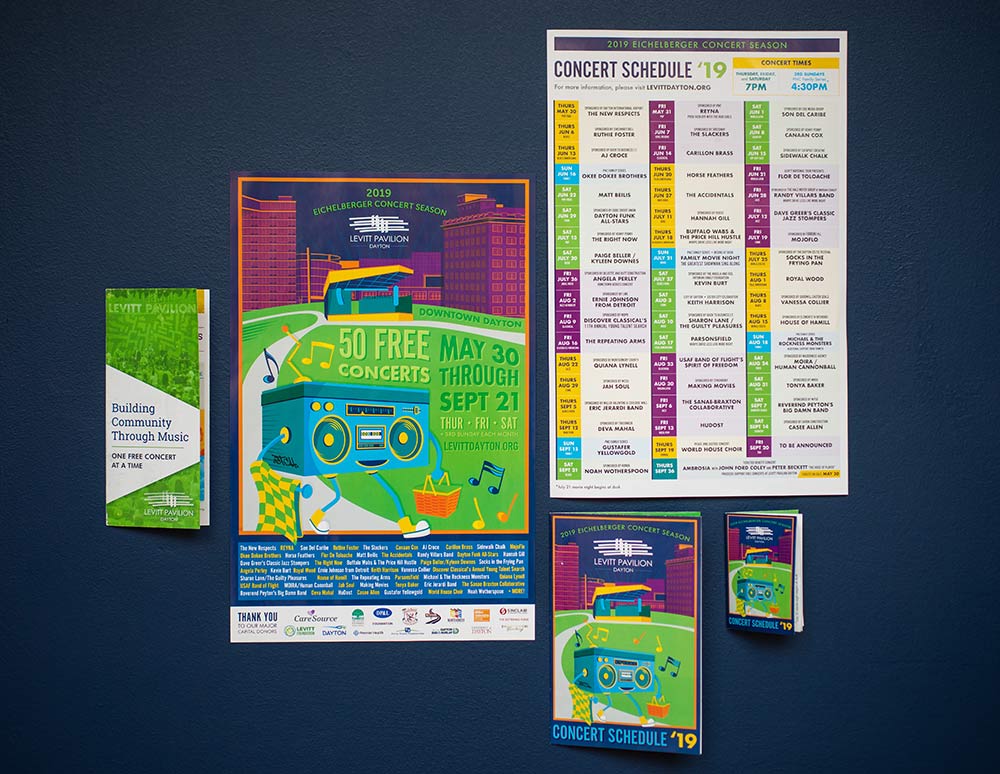 levitt pavilion branding