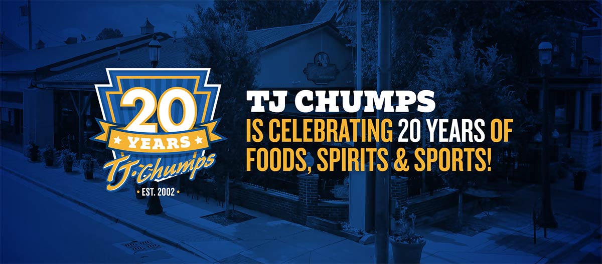 TJ Chumps restaurant graphic design