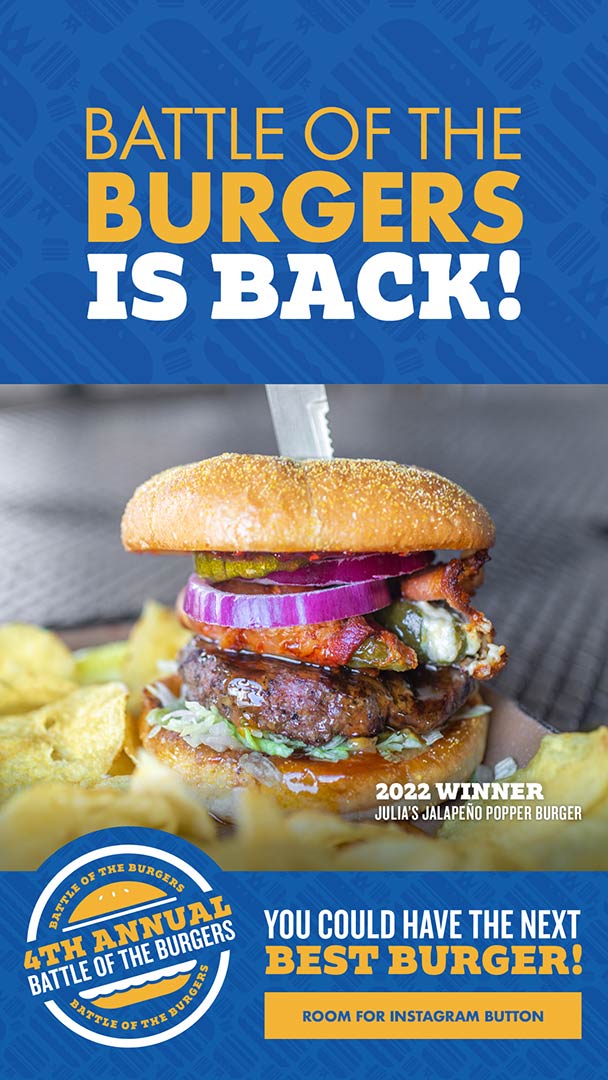 TJ Chumps Battle of The Burgers digital marketing