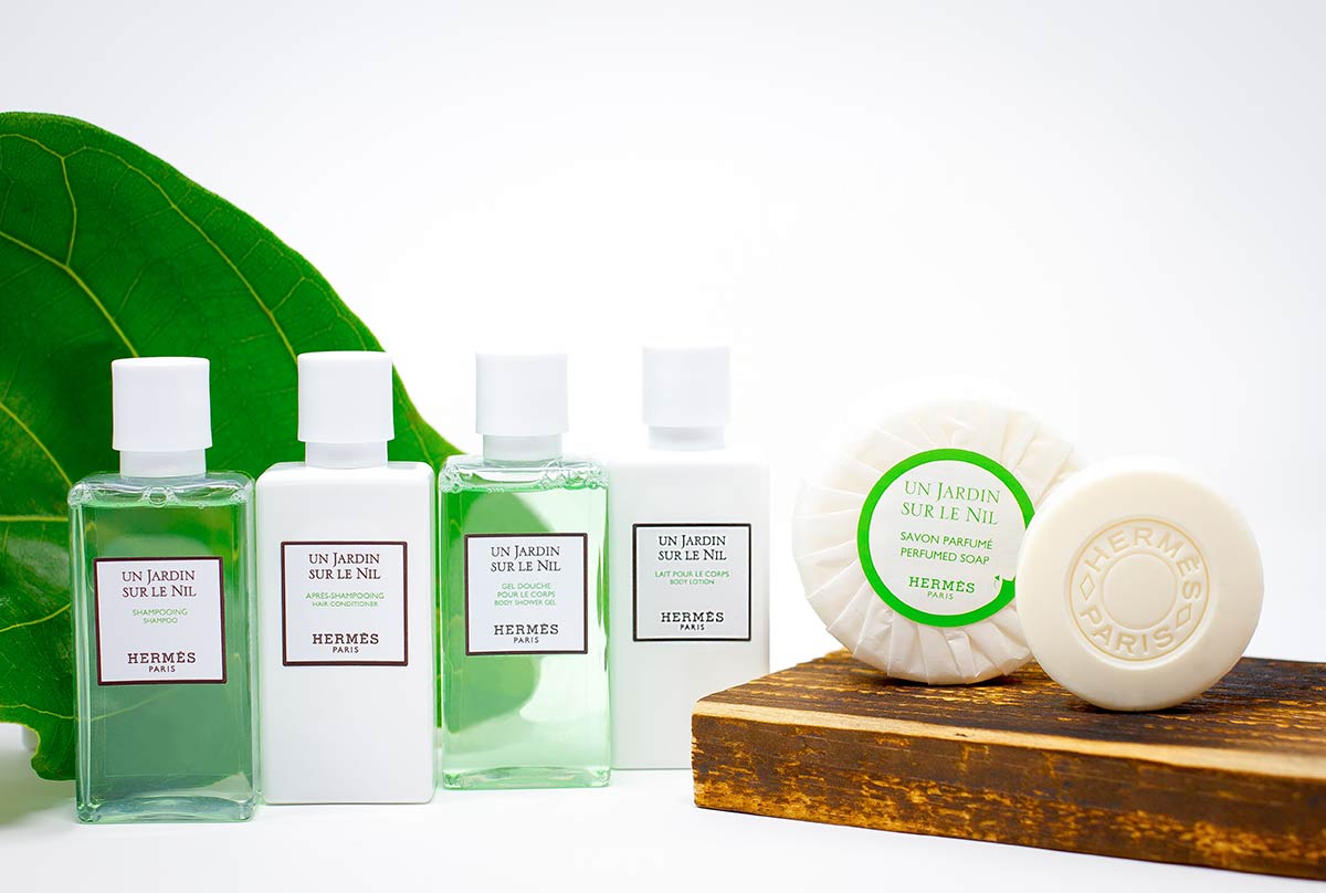 Essential amenities product photography