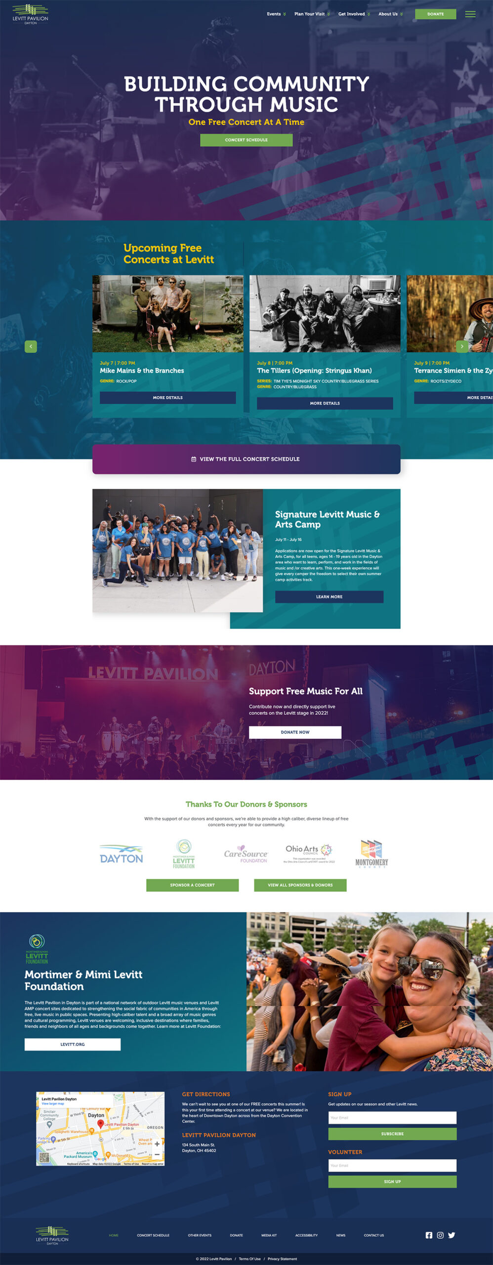 Levitt Pavilion website